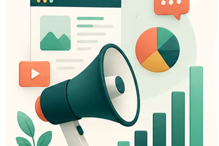 Illustration für KI-Lernpfade im Marketing